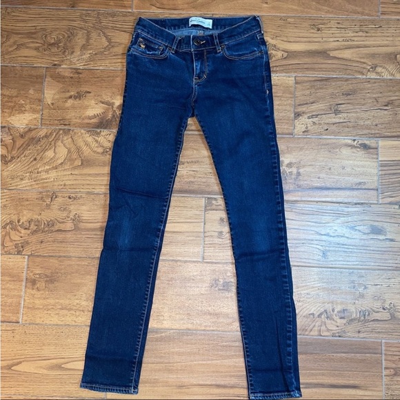 Abercrombie Kids | Jeans | Dark Wash | Gold Threaded | Girls 14 - Picture 6 of 10